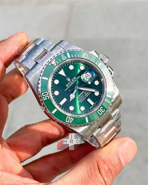 rolex submariner date grüne lünette hulk|rolex hulk model.